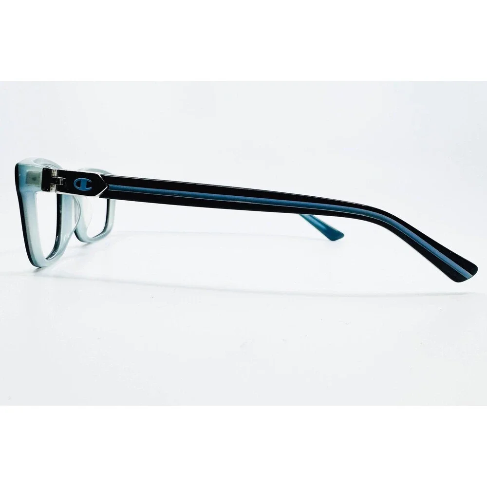 Champion Eyeglasses Womens Black Teal Rectangle Frames 51-16-135 44883